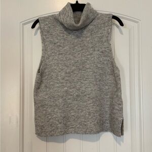 Vero Moda Katie Gray Wool Blend Sleeveless Turtleneck Sweater - Womens Small NWT